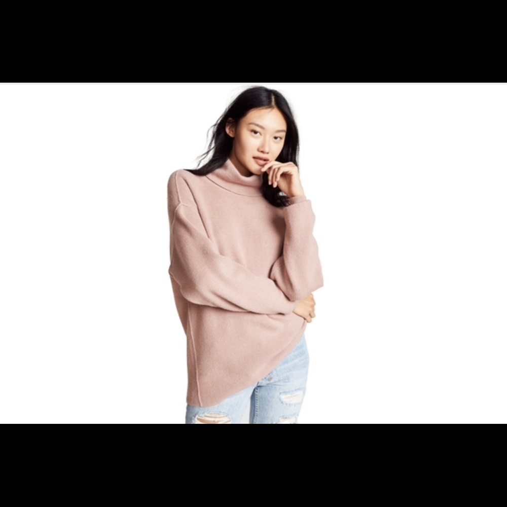 Free people softly structured tunic sweater mauve - Picture 1 of 8